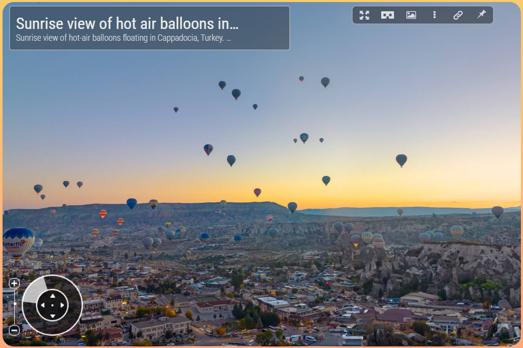 VR Kapakdokya Balon Turu Görüntüsü / Google