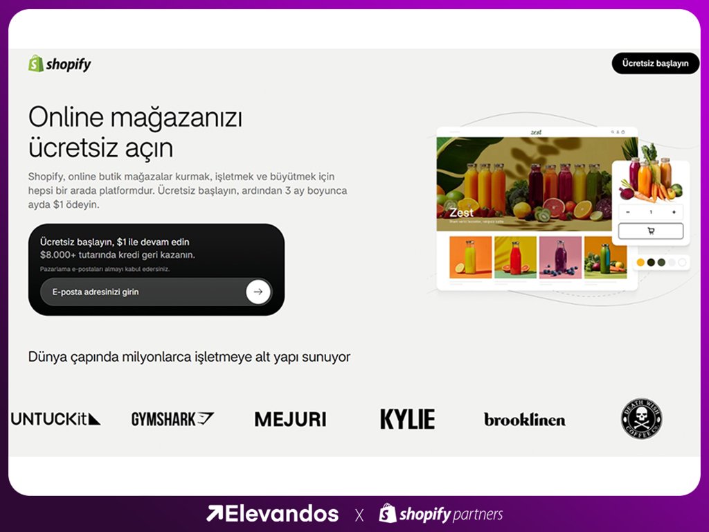 Shopify mağaza ayarları