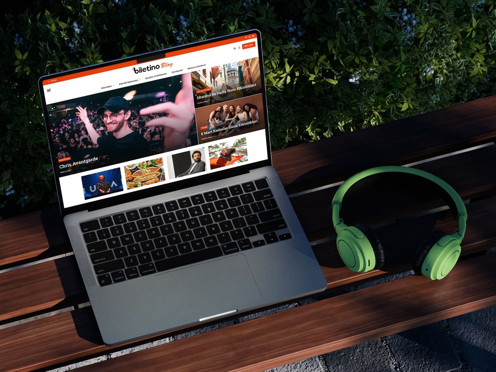 Biletino Blog web sitesi tasarımı